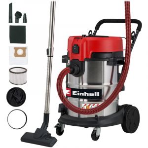Einhell Aspirateur eaux et poussi&egrave;res Te-VC 5090 SACL (1300 W, capacit&eacute; d&rsquo;asp. 230 mbar, cuve 50 l, Classe de Filtration L, Filtre HEPA, Nettoyage du Filtre, Prise asservie, avec Accessoires)