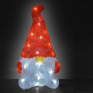 Monzana Figurine Lumineuse LED en Acrylique - d&eacute;coration de No&euml;l - Lutin lumineux - Illumination de no&euml;l