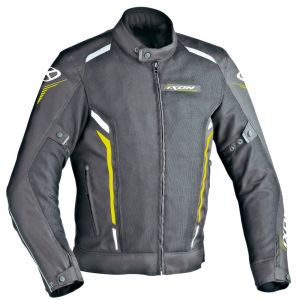Image de Ixon Blouson textile COOLER noir/blanc/jaune vif - S