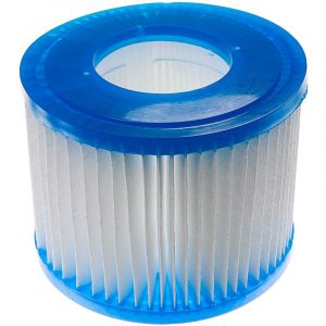 Vhbw Cartouche filtrante type vi compatible avec Bestway Lay-Z-Spa Saint Tropez, Siena, Vegas spa, bain à remous - Filtre de rechange, blanc / bleu