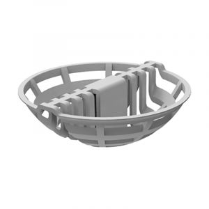 ACO ShowerDrain E Filtre &agrave; cheveux rond, hauteur de hauteur de garde d'eau 50/25, 9010.72.00,