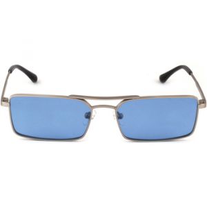 Xlab Unisex MAURITIUS Lunettes de soleil Métal Or Bleu clair Carré Polarisé
