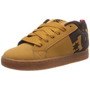 DC Shoes Court Graffik Se, Chaussures de Skateboard Homme, Beige (Wheat/Turkish Coffee Ttc), 44 EU