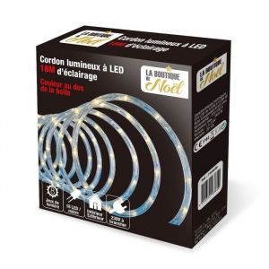 Cordon lumineux LED multicolore ext&eacute;rieure - 6, 10, 18 ou 40 m&egrave;tres 18 m&egrave;tres Translucide