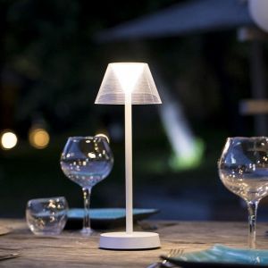 Lumisky Lot de 2 lampes de table sans fil blanc beverly