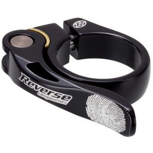 Reverse Long Life Seat Clamp Ø31,8mm, black Colliers de selle