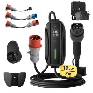 Evjuicion Electric Car Charger 11kw, three-phase, 6m, EV Charger Type 2, 6A8A10A13A16A Type 2 cable, Time Charger, Electric Ca