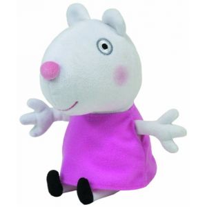 Image de Ty Peluche Peppa Pig Beanie : Suzy Sheep (15 cm)