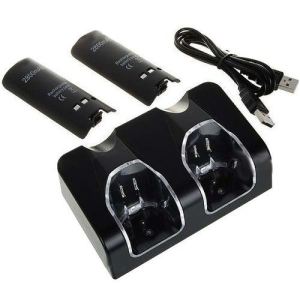 Hobby Concept Chargeur + 2 batteries pour Wiimote