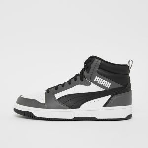 Puma Rebound V6, Sneakers, Femme, white/black/shadow grey, Taille: 36, tailles disponibles:36,37.5,38,38.5,37,39,40,40.5 - Couleur Blanc,Noir - Taille 36