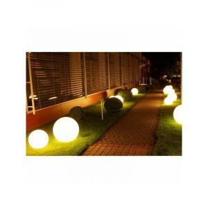 Lumisky Boule lumineuse filaire pour e térieur LED BOBBY 50cm culot E27 Blanc