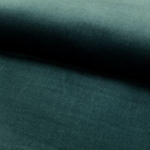 Craftine Tissu Velours milleraies Bleu p&eacute;trole - Par 50 cm