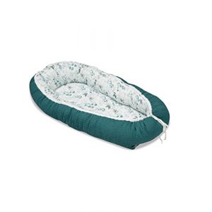 ULLENBOOM Nid bébé piqué gaufré eucalyptus-pétrole 55x95 cm