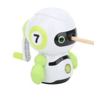 Taille Crayon Manuel Forme De Robot Vert Papeterie En Plastique Abs Fournitures Scolaires