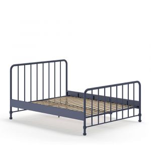 Lit en métal 160x200cm - Bleu