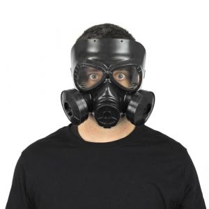 Ruedelafete Masque à gaz factice noir