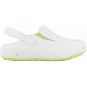 Safety Jogger Sabot de travail avec bande velcro r&eacute;glable FEMME CARINNE OB SRC ESD A E Vert Clair 39 - Vert Clair