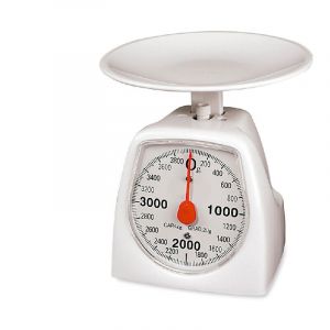Bascule de cuisine rétro EDM Blanc 4 Kg 16,5 x 11 x 13 cm