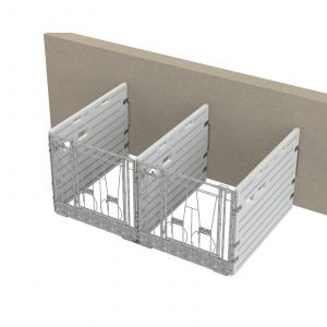 Kerbl Box à veaux modulaire double baie murale