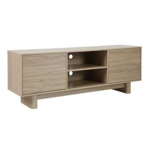 Oviala Meuble TV 160 cm scandinave bois clair