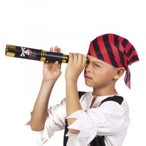 Longue vue de pirate noir 32 cm enfant