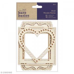 Docrafts Assortiment de petits cadres en bois - 4 pcs