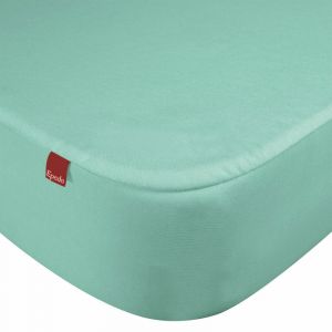 Image de Epeda Drap housse prot&egrave;ge matelas imperm&eacute;able 2 en 1 &eacute;meraude 200x190