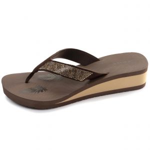 Isotoner Chaussures Tongsà talon de 4 cm, ultra confortables