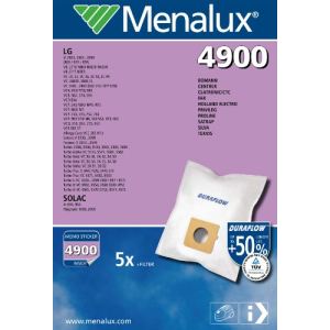 Menalux 4900 - 5 sacs Duraflow + 1 filtre pour aspirateurs