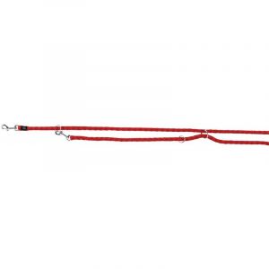 Trixie Cavo laisse r&eacute;glable - S-M: 2,00 M/&oslash; 12 mm, rouge
