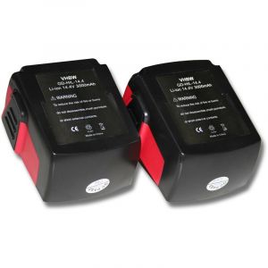 Image de Vhbw 2x Batterie Li-Ion 3000mAh (14.4V) pour outils Hilti SF 144-A CPC 14.4 V, SF144-A, SFH 144-A, SFH 144-A CPC 14.4V c