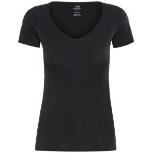 Icebreaker Women´s Siren S/S Sweetheart - Sous-vêtement mérinos taille L, noir