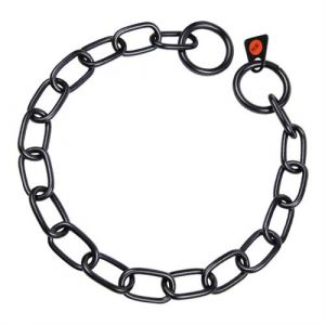 HS Sprenger Collier pour Chien 3 mm Maillons Semilong 61 cm Noir