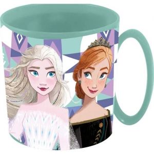 Tataway Gobelet Plastique Bleu Disney Frozen Elsa Et Anna 350 Ml Compatible Micro-Ondes Filles