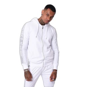 Veste à capuche bande logo strass Project X Paris