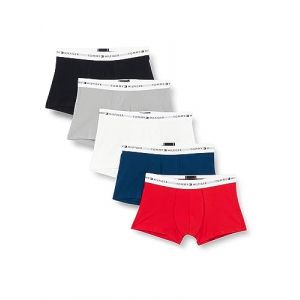 Tommy Hilfiger 5P Trunk Cale&ccedil;on, D Sky/DP Ind/A Silver/Frwks/White, XL Homme