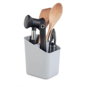 KADAX Égouttoir à Couverts Organisateur Récipient de Cuisine Plastique Gris
