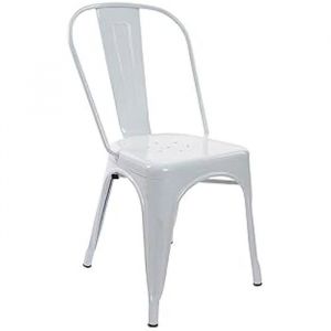 Chair DKD Home Decor White Metal 53 x 45 x 85 cm