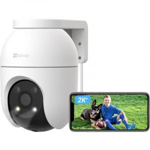 Ezviz C8c 4MP Camera Surveillance WiFi Ext&eacute;rieure &agrave; 360&deg; avec Suivi Auto-Zoom, D&eacute;tection de Forme Humaine/V&eacute;hicule, Vision Nocturne en Couleur,