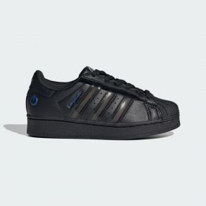 Adidas Chaussure Superstar à LED avec fermeture confort et lacets élastiques pour enfants