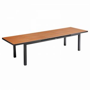 Image de Oviala Table de jardin rectangulaire extensible bois