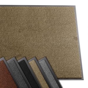 Vounot Tapis de Porte Paillasson d'Entree Interieur et Extérieur Tapis Antidérapant et Anti-Poussière Tapis d’entrée Imperméable Lavable 90x150cm Beige