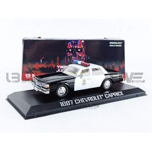 Image de Greenlight Collectibles Voiture Miniature de Collection 1-43 - CHEVROLET Caprice Metropolitan Police 1987 - Black / White - 86582