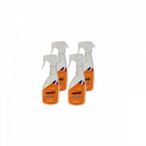 Venteo Nettoyant bactéricide toutes surfaces Orange - Adulte - Nettoyant à traitement virucide et fongicide - Lot 4 - 750ml