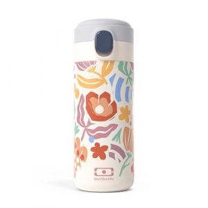 monbento Gourde Pop Paper Cut isotherme à bec verseur 360 ml - Blanc