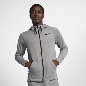 Image de Nike Sweat à capuche de training entièrement zippé Dri-FIT pour Homme - Gris - Couleur Gris - Taille S