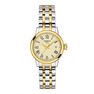 Image de Tissot Orologio Classic Dream Lady 28mm Avorio quarzo Acciaio finitura PVD oro Giallo T129.210.22.263.00