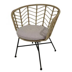 Image de Alize Fauteuil de jardin résine tressée - Holland 126 - Couleur Naturel / Chiné Beige