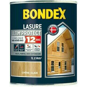 Bondex Lasure Ultim'Protect satin 12 ans 1L Chêne rustique