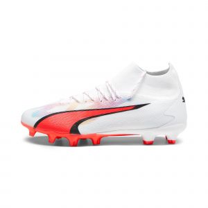 Puma Ultra Pro FG/AG Breakthrough - Blanc/Noir/Fire Orchid PR&Eacute;-COMMANDE - Herbe synth&eacute;tique (AG) / Herbe naturelle (FG), pointure 43 - Blanc - Taille 43